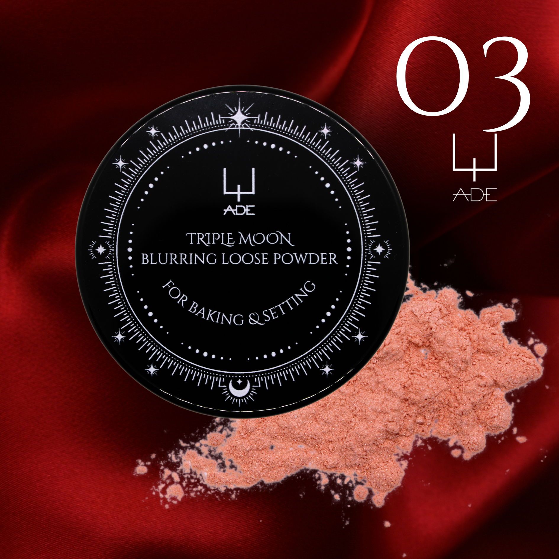 Triple Moon Loose Powder- 03 Light Peach